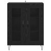 vidaXL Serv&iacute;rovac&iacute; skř&iacute;ň Čern&yacute; dub 69,5 x 34 x 90 cm kompozitn&iacute; dřevo