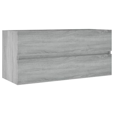 vidaXL Umyvadlová skříňka šedá sonoma 100x38,5x45 cm kompozitní dřevo