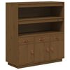 vidaXL Skř&iacute;ň highboard medově hněd&aacute; 100x40x108,5 cm masivn&iacute; borovice