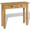 vidaXL Konzolov&yacute; stolek masivn&iacute; teak 90 x 30 x 80 cm