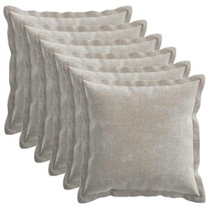 vidaXL Povlak na pol&scaron;t&aacute;ř 6 ks HOUTEN Světle &scaron;ed&aacute; 30 x 30 cm