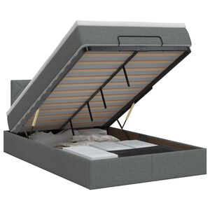 vidaXL Polohovac&iacute; postel s matrac&iacute; Tmavě &scaron;ed&aacute; 120 x 190 cm Textil