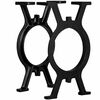 vidaXL Nohy k lavici ve tvaru p&iacute;smene O 2 ks litinov&eacute;