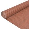 vidaXL Oboustranný zahradní plot PVC 90 x 300 cm hnědý
