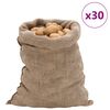 vidaXL Jutov&eacute; pytle 30 ks 60 x 105 cm 100 % juta 220 g/m&sup2;