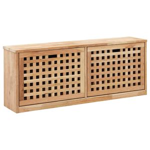 vidaXL Botn&iacute;kov&aacute; lavice 94 x 20 x 38 cm masivn&iacute; ořechov&eacute; dřevo