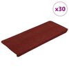 vidaXL Samolepic&iacute; podložky na schody 30 ks Červen&aacute; 65x24,5x3,5 cm