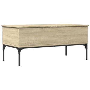 vidaXL Konferenčn&iacute; stolek dub sonoma 100 x 50 x 45 cm kompozit a kov