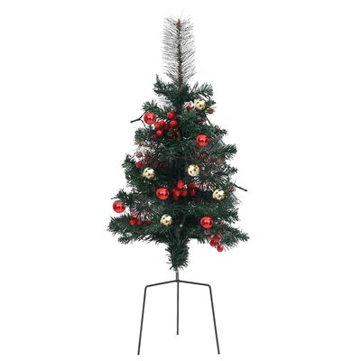 vidaXL Umělé vánoční stromky s LED osvětlením k cestě 2 ks 76 cm PVC
