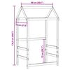 vidaXL Střecha na dětskou postel bílá 98x70x176,5 cm masivní borovice