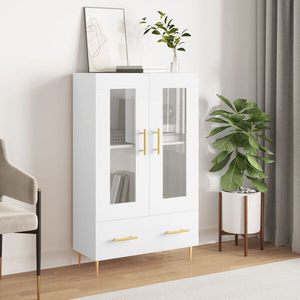 vidaXL Skříň highboard bílá 69,5 x 31 x 115 cm kompozitní dřevo
