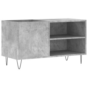 vidaXL Skř&iacute;ňka na LP desky betonově &scaron;ed&aacute; 85x38x48 cm kompozitn&iacute; dřevo