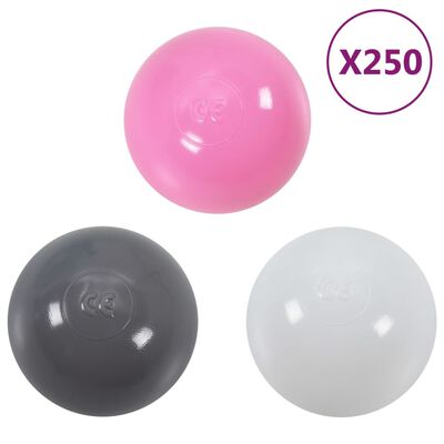 vidaXL Dětský stan na hraní s 250 míčky růžový 301 x 120 x 128 cm