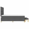 vidaXL Postel s boxspringem s matrac&iacute; Tmavě &scaron;ed&aacute; 160 x 200 cm textil