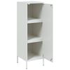 vidaXL Skříň highboard bílá 36 x 39 x 113 cm ocel