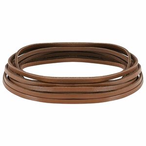 vidaXL Kožen&yacute; p&aacute;sek 1 Hněd&aacute; 500 x 0,3 cm Kůže