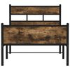 vidaXL R&aacute;m postele bez matrace kouřov&yacute; dub 90x200 cm kompozitn&iacute; dřevo