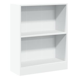 vidaXL Knihovna b&iacute;l&aacute; 60 x 24 x 76 cm kompozitn&iacute; dřevo