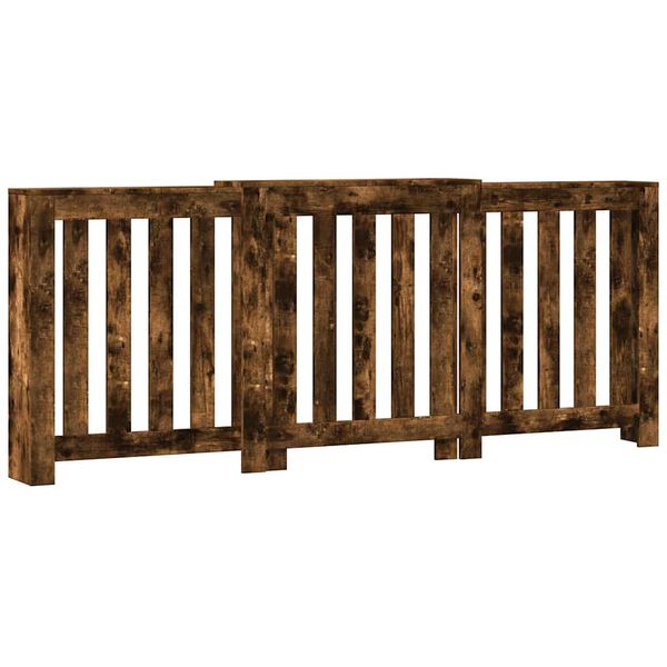 vidaXL Kryt na radi&aacute;tor kouřov&yacute; dub 205x21,5x83,5 cm kompozitn&iacute; dřevo