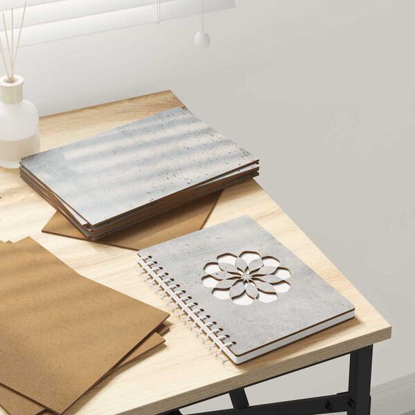 vidaXL Dekoračn&iacute; panely 150 pcs Betonově &scaron;ed&aacute; 15 x 21 x 0.27 cm