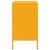 vidaXL Noční stolek hořčicově žlutý 36 x 39 x 68 cm ocel