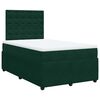 vidaXL Box spring postel s matrac&iacute; tmavě zelen&aacute; 120x190 cm samet