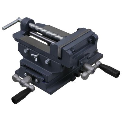 vidaXL Ručně ovládaný strojní svěrák pod vrtačku křížový 150 mm