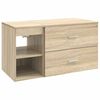 vidaXL Sada koupelnov&eacute;ho n&aacute;bytku 2 pcs Dub sonoma Kompozitn&iacute; dřevo