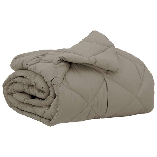 vidaXL Celoročn&iacute; přikr&yacute;vka Světle &scaron;ed&aacute; 200 x 155 cm Mikrovl&aacute;kno