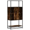 vidaXL Skříň highboard kouřový dub 68x35x139cm kompozitní dřevo a kov