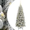 vidaXL Uměl&yacute; v&aacute;nočn&iacute; stromeček B&iacute;l&aacute; 120 cm PVC, plast, ocel a PE