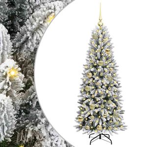 vidaXL Uměl&yacute; v&aacute;nočn&iacute; stromeček B&iacute;l&aacute; 120 cm PVC, plast, ocel a PE