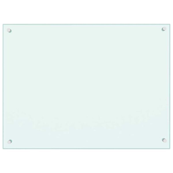 vidaXL Kuchyňsk&yacute; panel ml&eacute;čn&yacute; 80 x 60 cm tvrzen&eacute; sklo