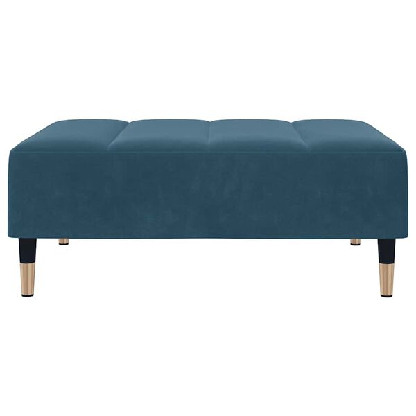 vidaXL Podnožka modr&aacute; 77 x 55 x 31 cm samet
