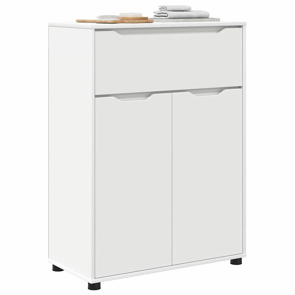 vidaXL Koupelnov&aacute; skř&iacute;ň B&iacute;l&aacute; 72,5 x 36,5 x 100 cm kompozitn&iacute; dřevo