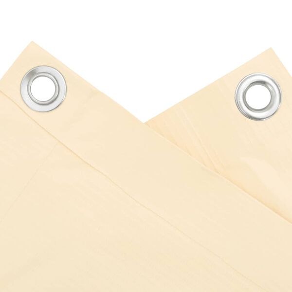 vidaXL Balkonov&aacute; z&aacute;stěna kr&eacute;mov&aacute; 600 x 120 cm PVC