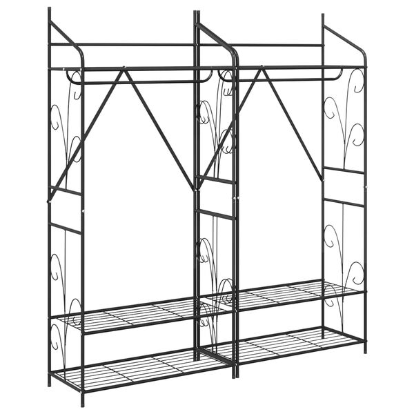 vidaXL Otevřen&aacute; skř&iacute;ň Jednobarevn&yacute; 2 pcs 78 x 36 x 158 cm