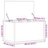 vidaXL &Uacute;ložn&aacute; krabice Artisanov&yacute; dub 60 x 35 x 35 cm kompozitn&iacute; dřevo
