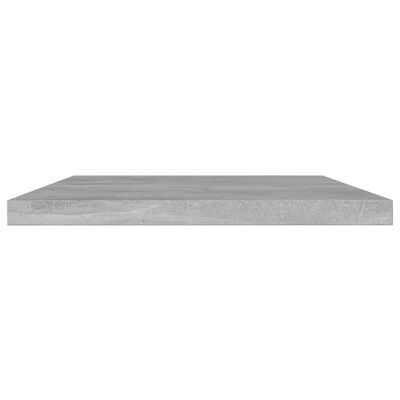 vidaXL Přídavné police 4 ks betonově šedé 60 x 10 x 1,5 cm dřevotříska