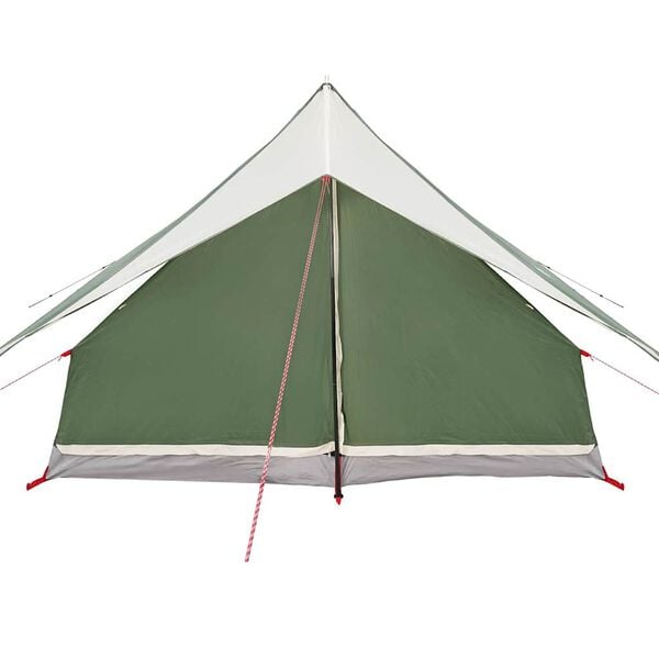 vidaXL Rodinn&yacute; stan se střechou Zelen&aacute; a b&iacute;l&aacute; 315 x 286 x 200 cm