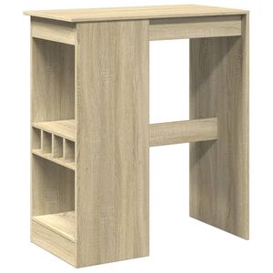 vidaXL Barov&yacute; stůl s reg&aacute;ly dub sonoma 90 x 47,5 x 103,5 cm kompozit