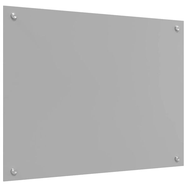 vidaXL Kuchyňsk&aacute; z&aacute;stěna Světle &scaron;ed&aacute; 80 x 60 cm tvrzen&eacute; sklo