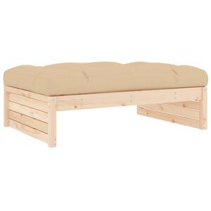 vidaXL Zahradn&iacute; podnožka 120 x 80 cm masivn&iacute; borov&eacute; dřevo
