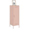 vidaXL Skř&iacute;ň highboard růžov&aacute; 36 x 39 x 113 cm ocel