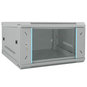 vidaXL S&iacute;ťov&yacute; kabinet s &uacute;loži&scaron;těm &Scaron;ed&aacute; 53 x 60 x 30 cm Ocel