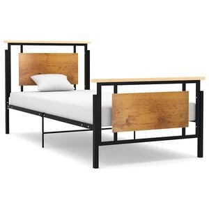 vidaXL R&aacute;m postele kov 90 x 200 cm