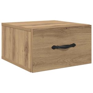 vidaXL Nočn&iacute; skř&iacute;ňka dub artisan 35 x 35 x 20 cm Kompozitn&iacute; dřevo