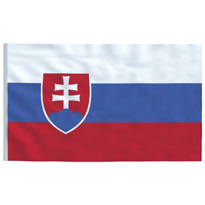 vidaXL Slovenská vlajka a stožár hliník 4 m