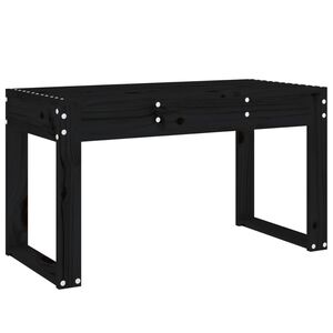 vidaXL Zahradn&iacute; lavice čern&aacute; 80 x 38 x 45 cm masivn&iacute; borov&eacute; dřevo