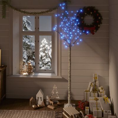 vidaXL Vánoční stromek 180 modrých LED 1,8 m vrba dovnitř i ven